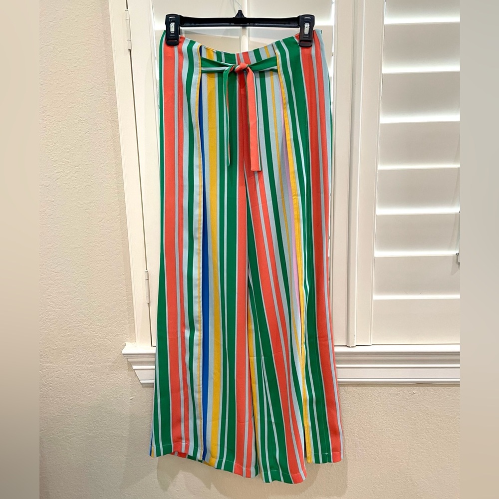 BP Colorful Striped Wide Leg Pants